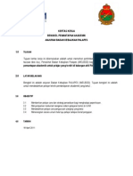 KERTAS KERJA Pemantapan Akademik