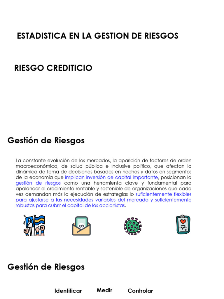 Gestion De Riesgos Riesgo Credito Pdf Riesgo Crediticio Opción