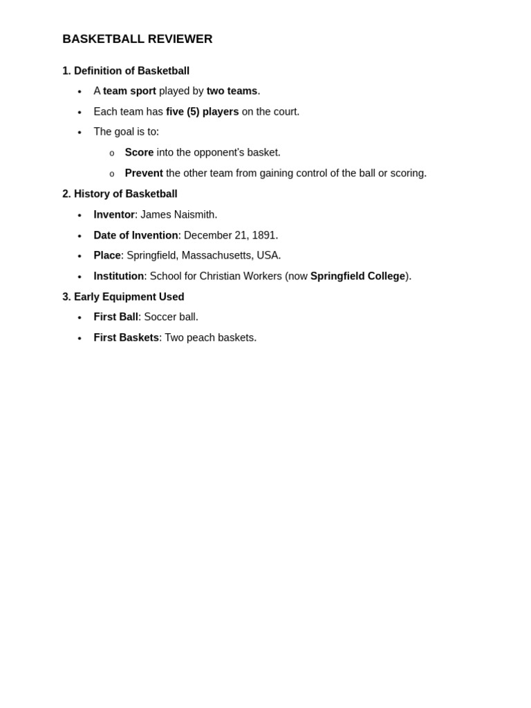 Comprehensive Basketball Guide | PDF | Basketball Positions | Referee