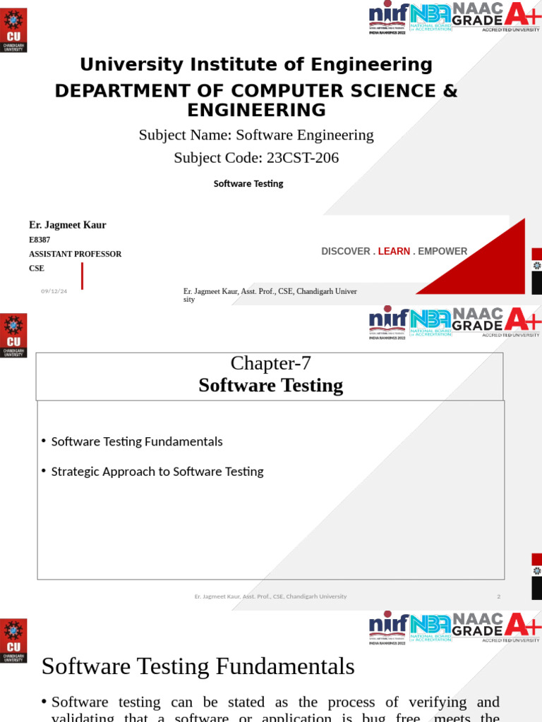 Software Testing Fundamentals Overview | PDF | Software Testing | Software