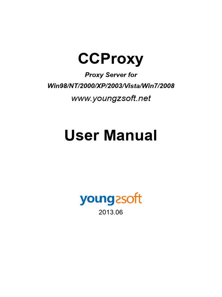 CCProxy User Manual for Windows | PDF | Proxy Server | Port (Computer ...