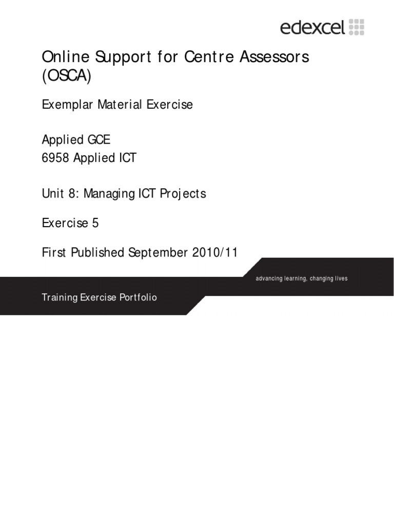 Managing ICT Projects: OSCA Training Guide | PDF | Project Management ...