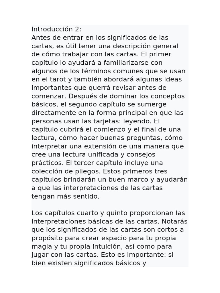 Guía para Lecturas de Tarot | PDF | Tarot | Jugando a las cartas