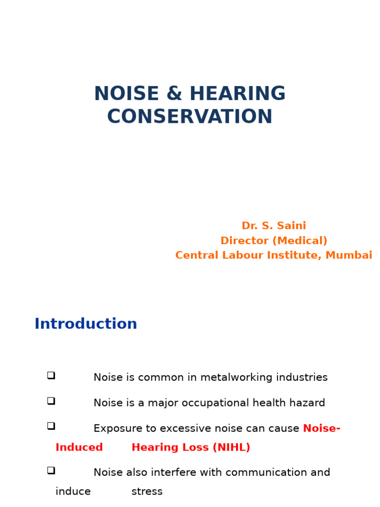 Noise-Induced Hearing Loss Guide | PDF | Noise | Hearing Loss