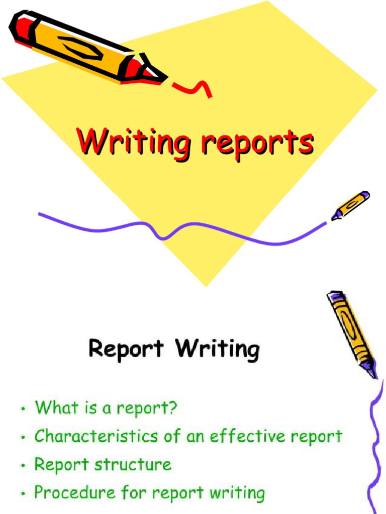 Writing A Report | PDF