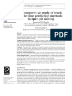 A Comparative Study of Truck Cycle Time Prediction Methods in Open-Pit Mining