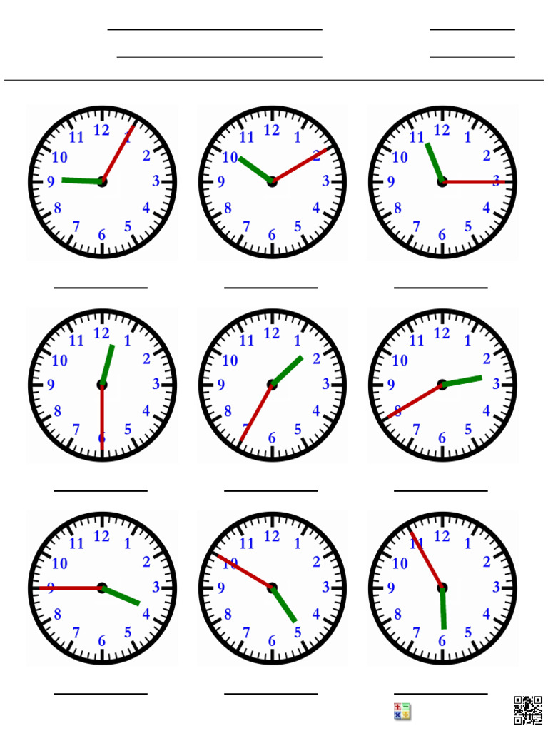 Time Quiz for Students | PDF