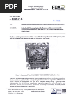 FDA Advisory No. 2019 187