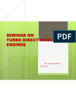 Seminar On Turbo Direct Injection Engines: By-Nakul Singh 7AE-033