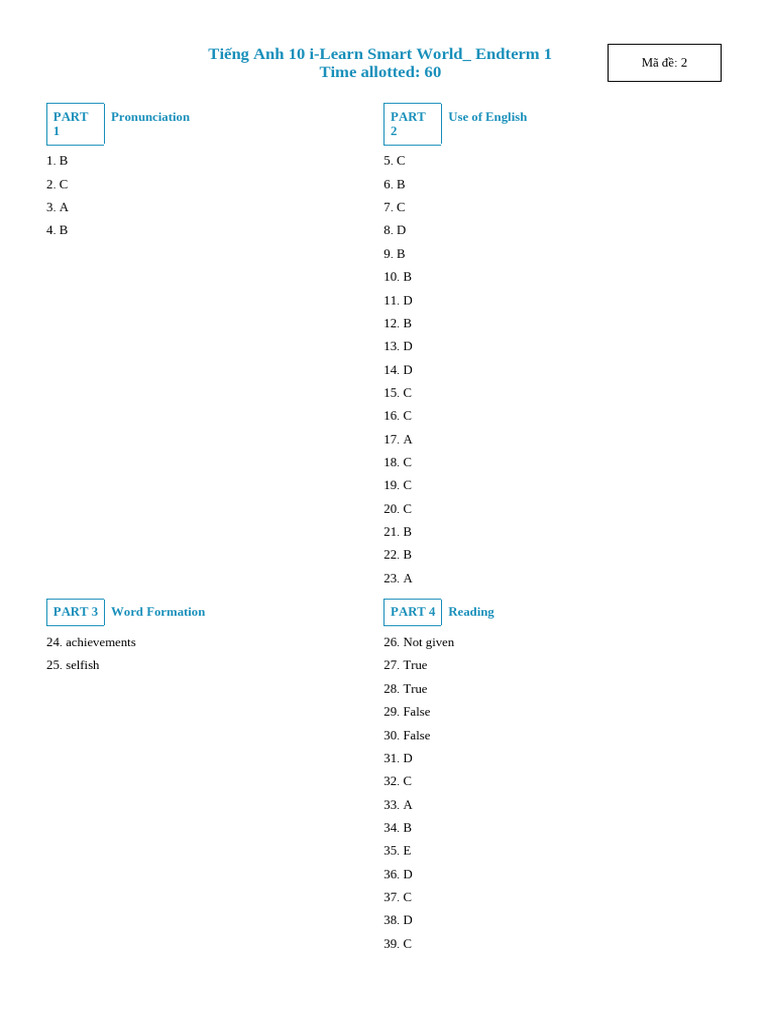 The Answers - 2 | PDF