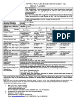 REC Infra Bonds Issue Highlights 2011 12