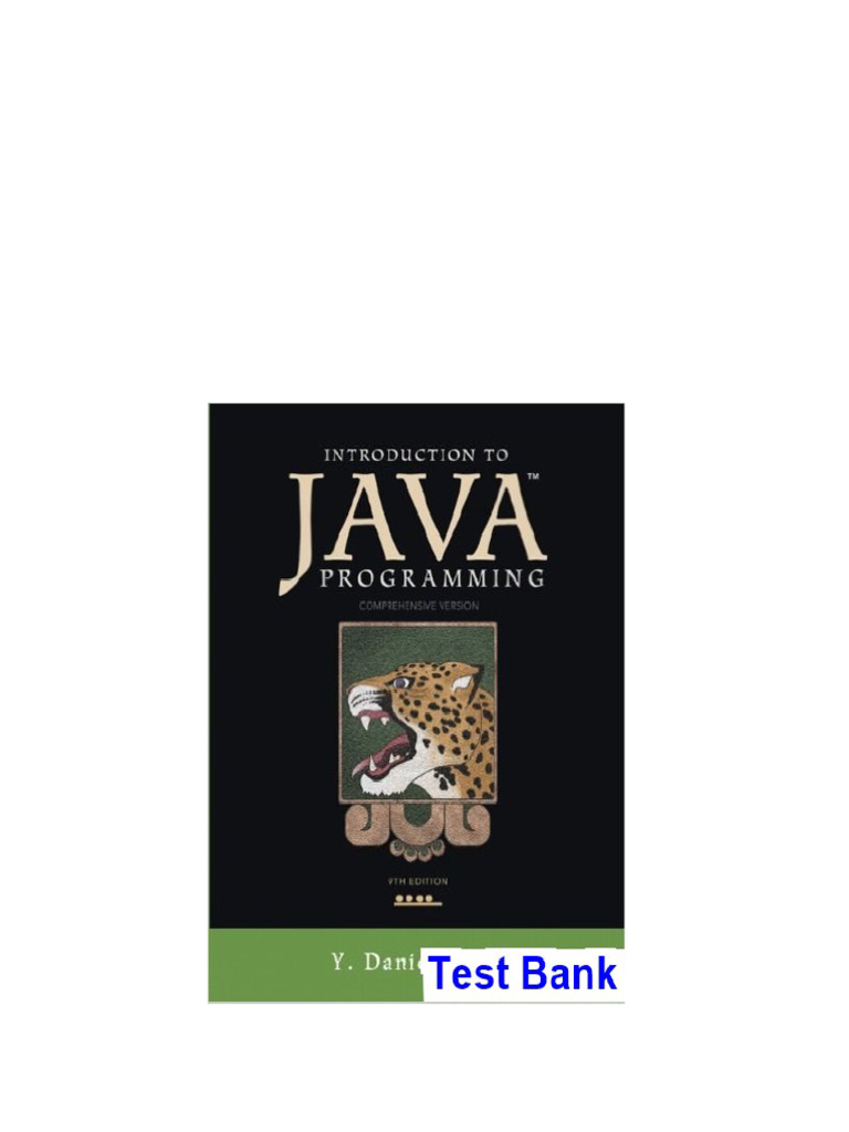 Introduction to Java Programming Comprehensive Version 9th Edition ...