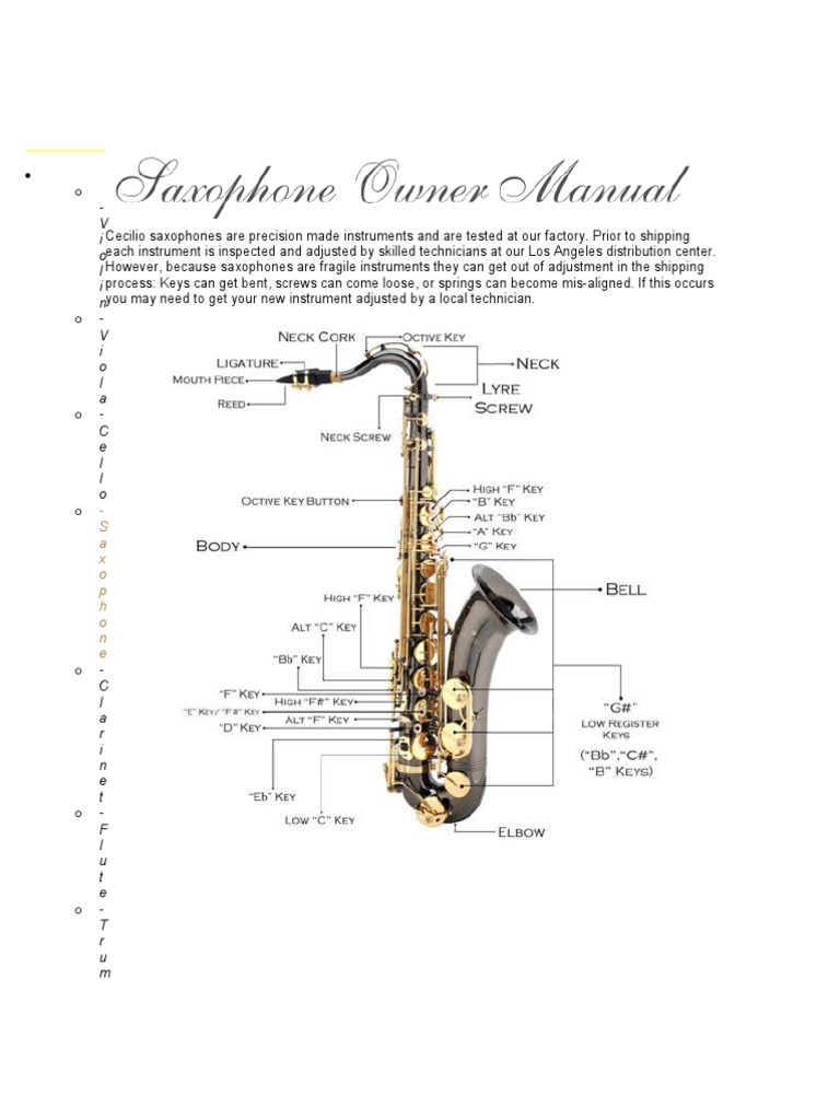 Saxo Alto Manual Saxophone Musical Instruments Free 30day Trial