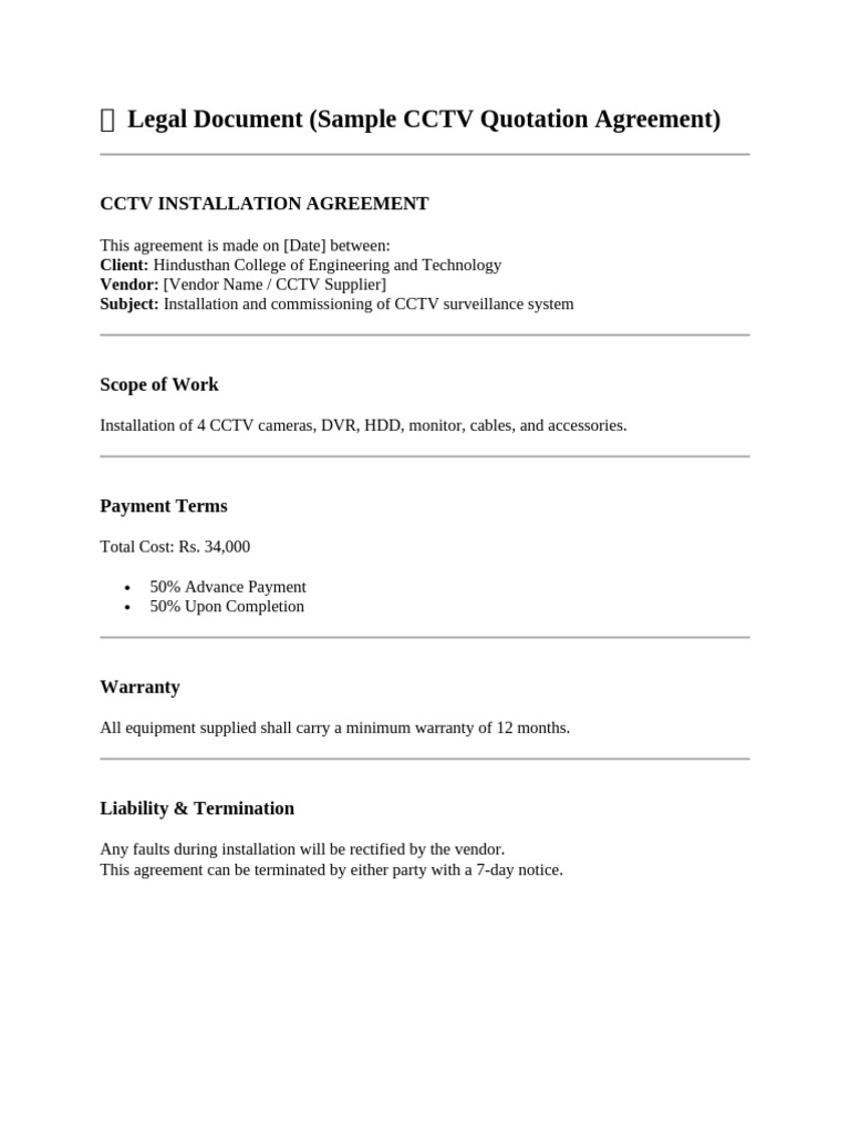 ? Legal Document For Aggrement | PDF