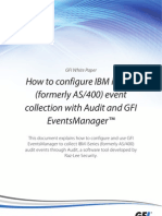 How to configure IBM iSeries event collection with Audit and GFI EventsManager: