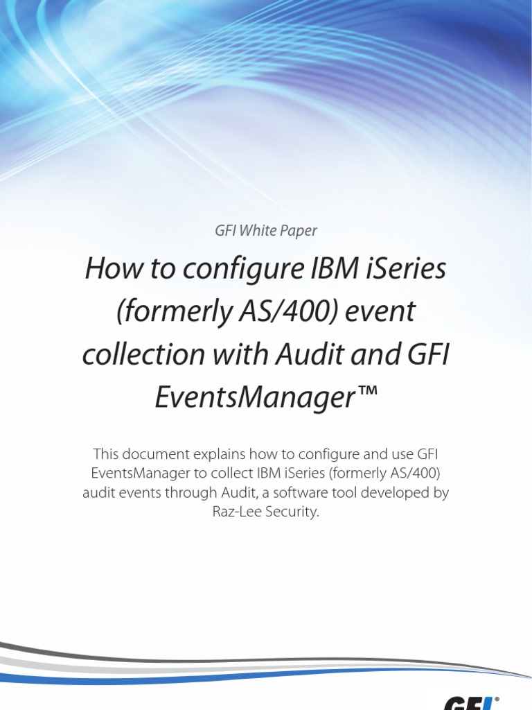 Configure IBM iSeries Event Collection | PDF
