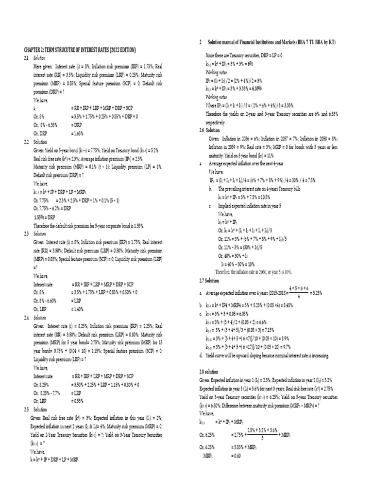 Interest Rate Structure Analysis | PDF | Banks | Balance Sheet