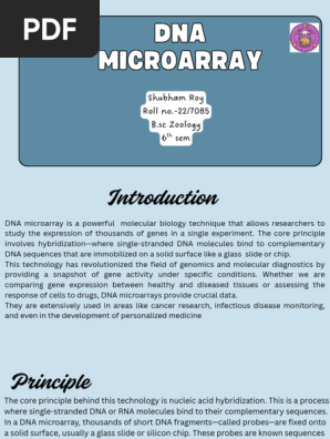 Dna Microarray | PDF | Dna Microarray | Complementary Dna