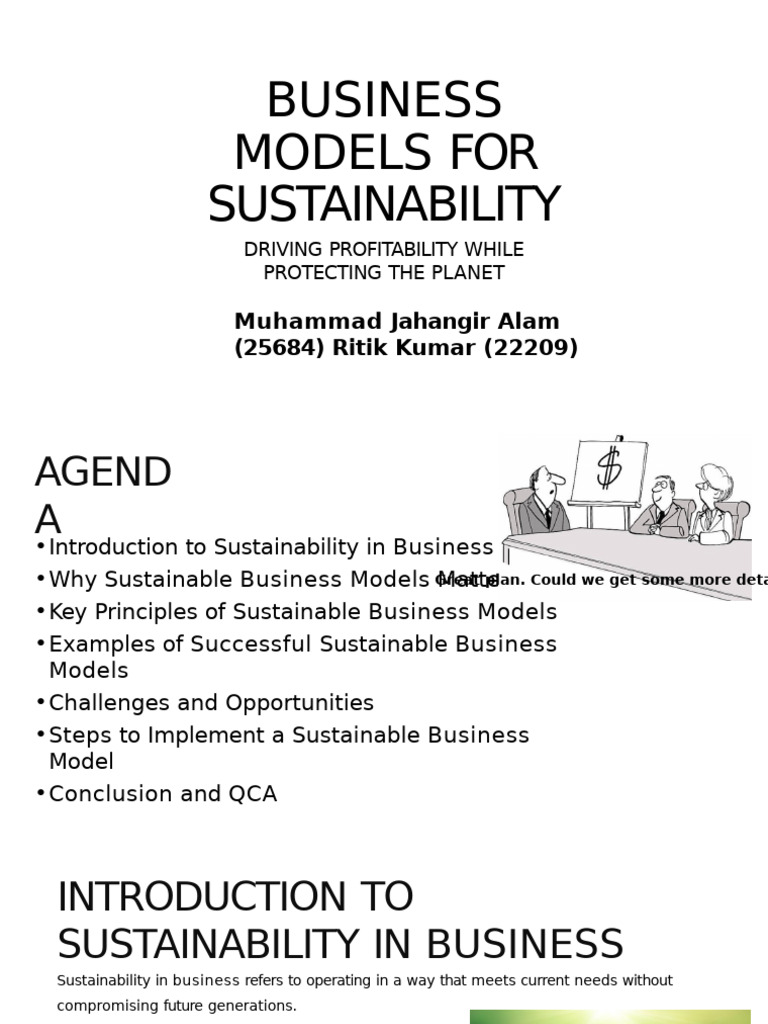 Sustainable Business Model Jahangir Ritik | PDF | Sustainability ...
