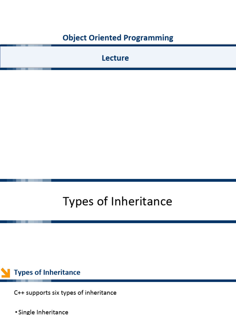 Types of Inheritance | PDF | Inheritance (Object Oriented Programming ...