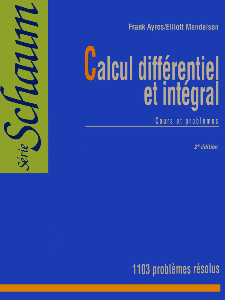 Calcul Différentiel Et Intégral | PDF