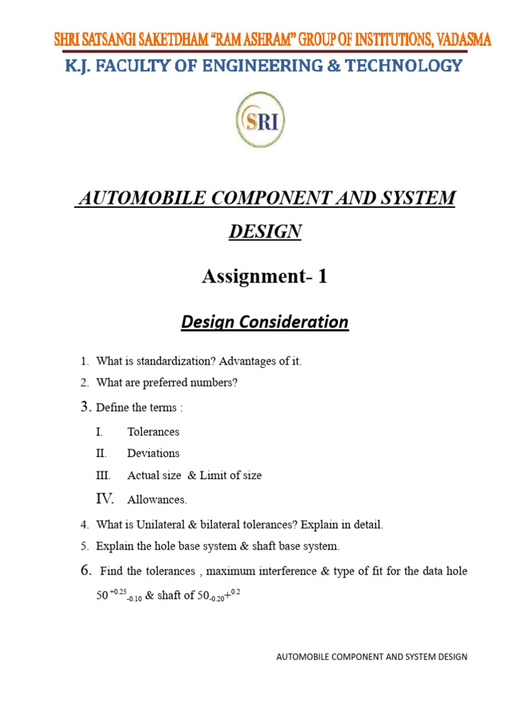 Automobile Component Design Essentials | PDF | Gear | Bearing (Mechanical)