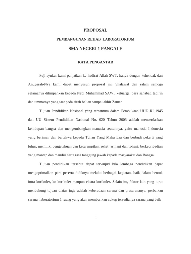 Contoh Proposal RKB - Siap Diprint | PDF