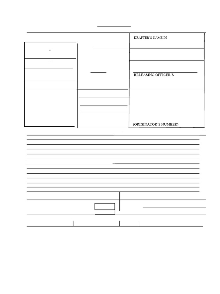 Message Form for Signal Communication | PDF