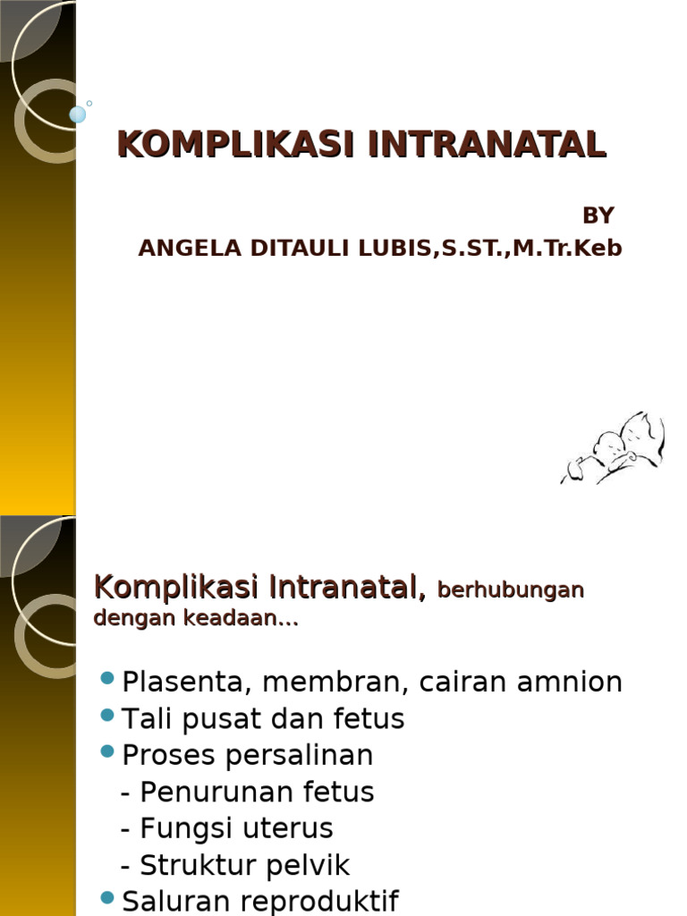 Komplikasi Intranatal dan Penanganannya | PDF