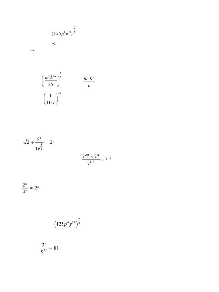 Indices | PDF | Equations | Mathematics