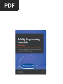 Solidity Programming Essentials: A guide to building smart contracts and tokens using the widely used Solidity language 2nd Edition Ritesh Modi instant download