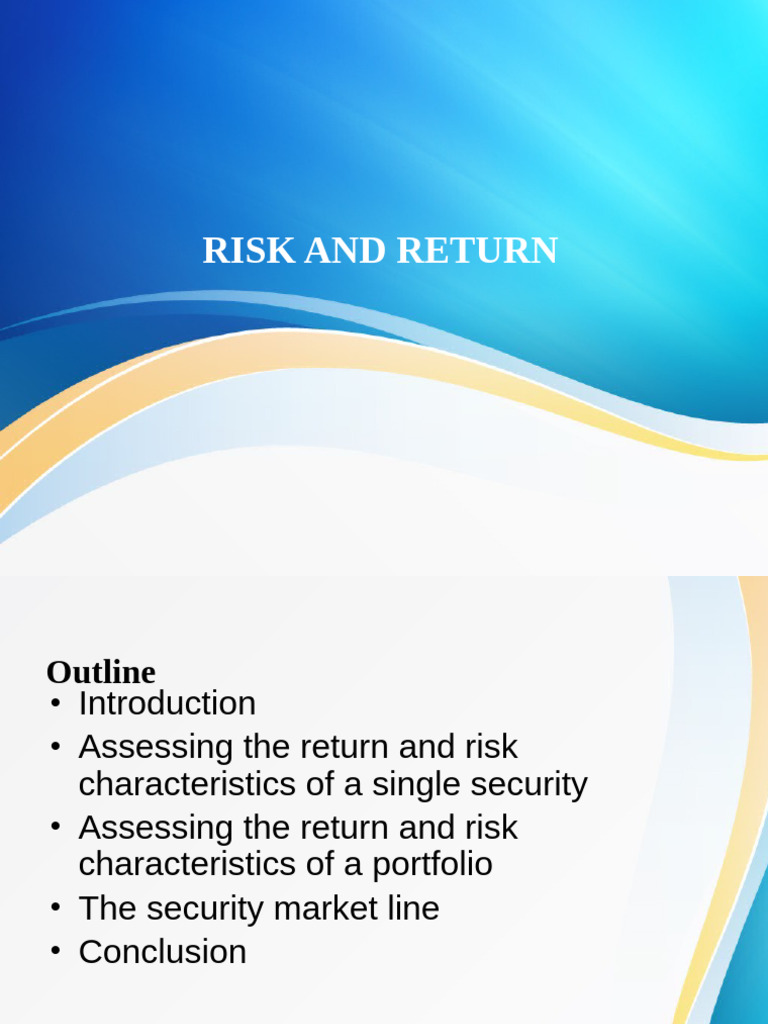 Risk and Return Analysis in Investments | PDF | Financial Risk ...