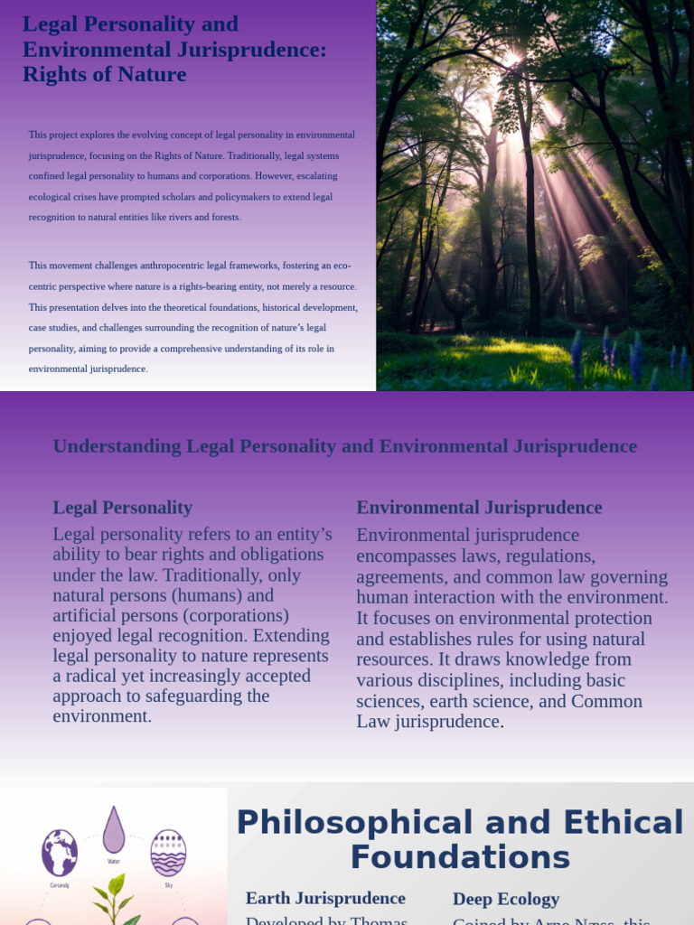 Rights of Nature: Legal Personality Explained | PDF | Environmental ...