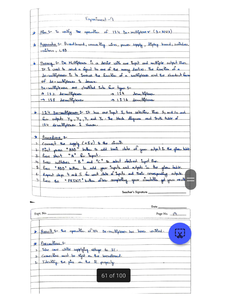 Experiment 9 | PDF