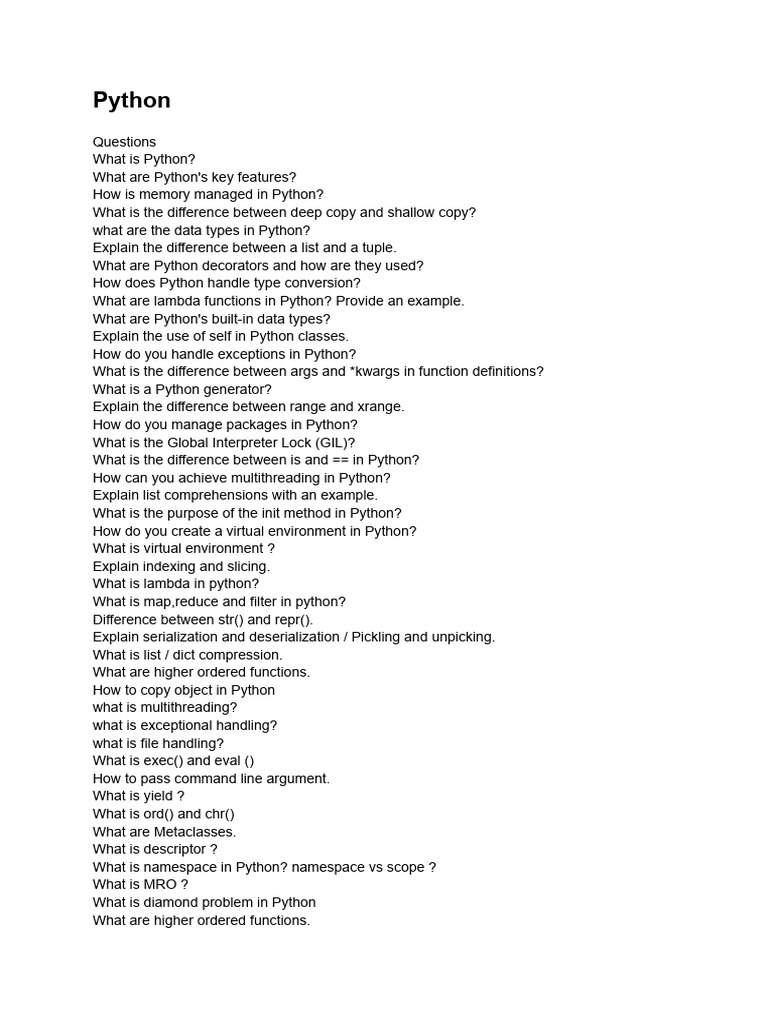 Comprehensive Python and SQL Guide | PDF | Computer Programming ...