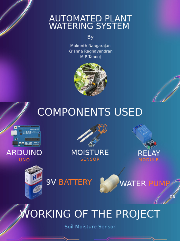 Automated Plant Watering System Using Arduino Uno | PDF | Irrigation | Soil