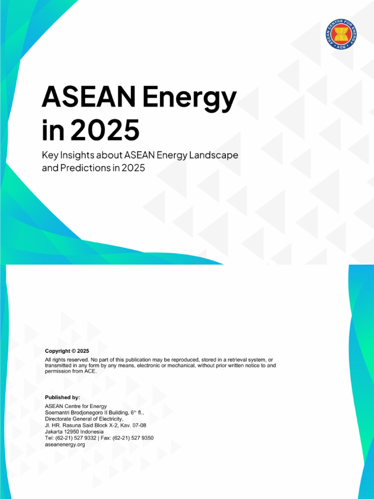 ASEAN Energy Landscape Insights 2025 | PDF | Carbon Capture And Storage ...