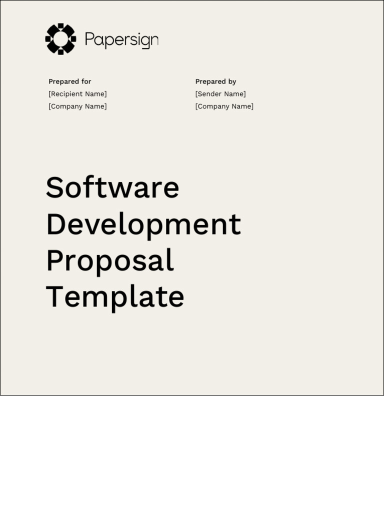 Custom Software Development Proposal | PDF | Software | Software ...