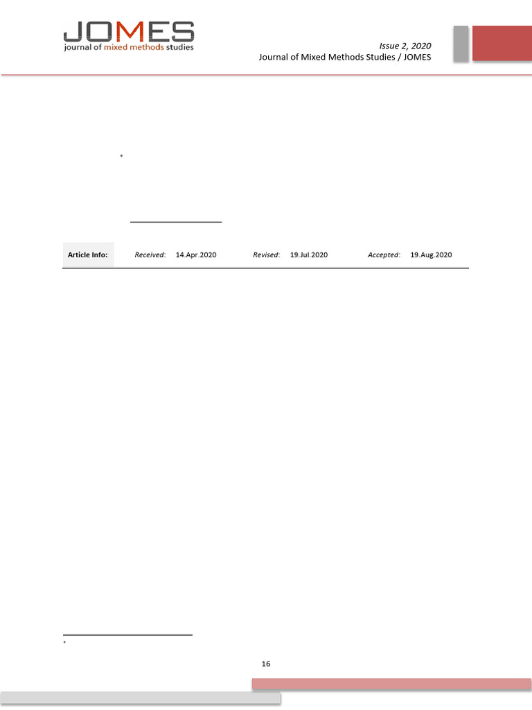 Action Research in Mixed Methods Studies | PDF | Qualitative Research ...
