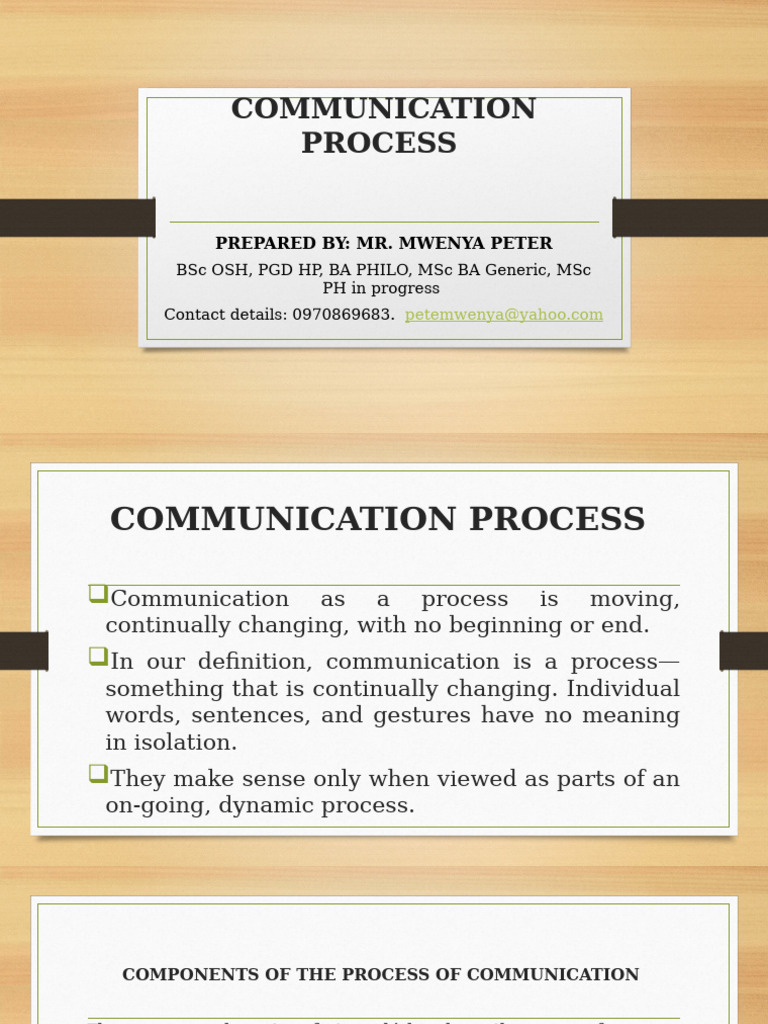 Understanding the Communication Process | PDF | Communication ...