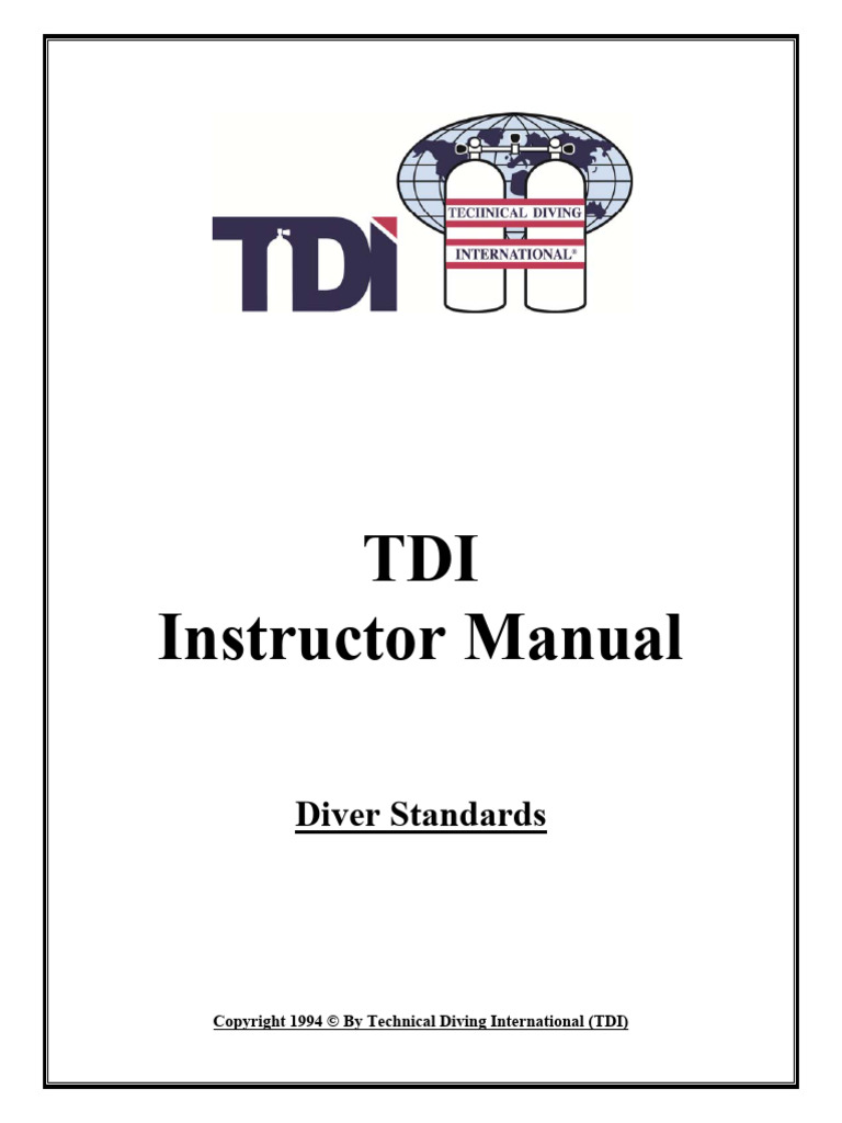 Part 2 TDI Diver Standards 2015 | PDF | Scuba Diving | Underwater Diving