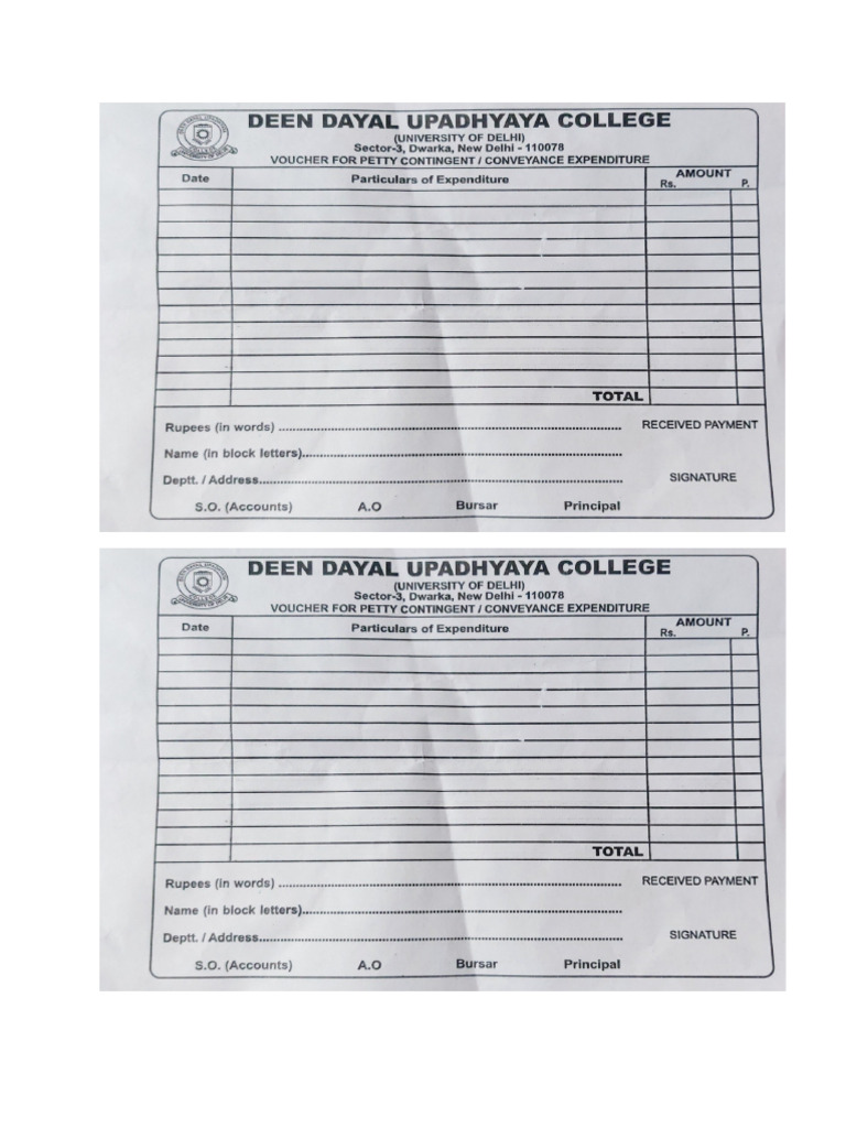 Expenses Form | PDF