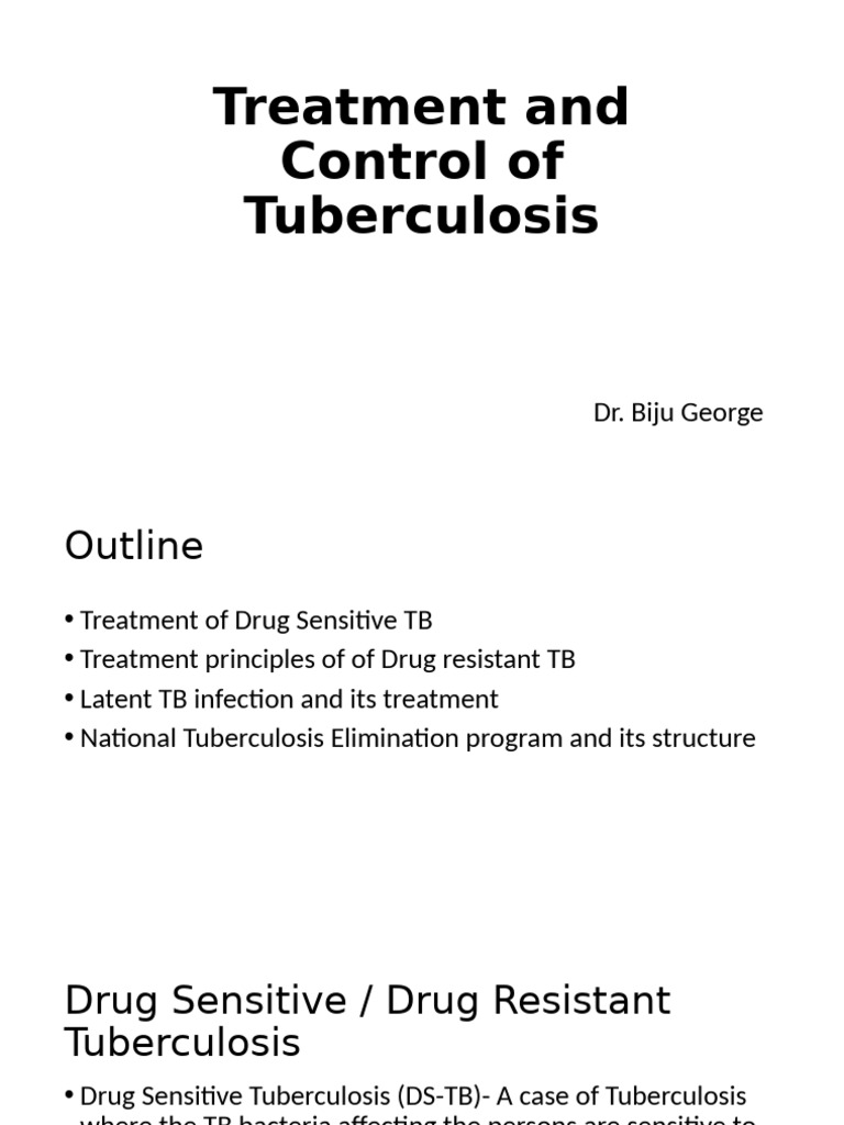 Tuberculosis Treatment and Management Guide | PDF | Tuberculosis ...
