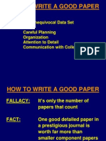 Write Good Paper
