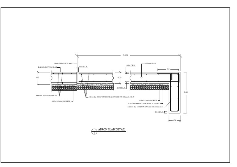 Apron Slab Construction Details | PDF
