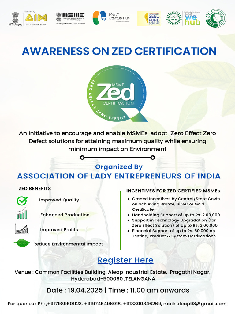 Zed Certification Awareness For Msmes Pdf