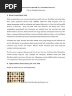 Download Geometri Transformasi Dalam Karya Seni Batik Indonesia by Damarwijanarko SN85156206 doc pdf