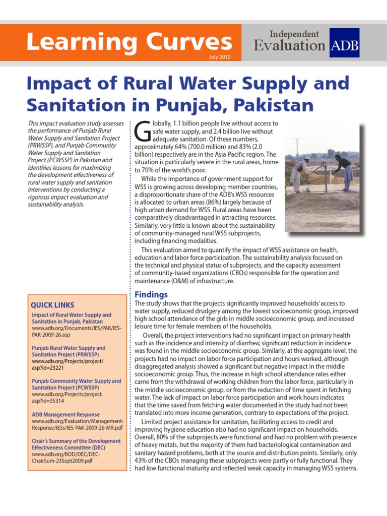 Impact of Rural Water Supply and Sanitation in Punjab, Pakistan Asian