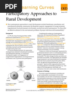 Participatory Approaches to Rural Development