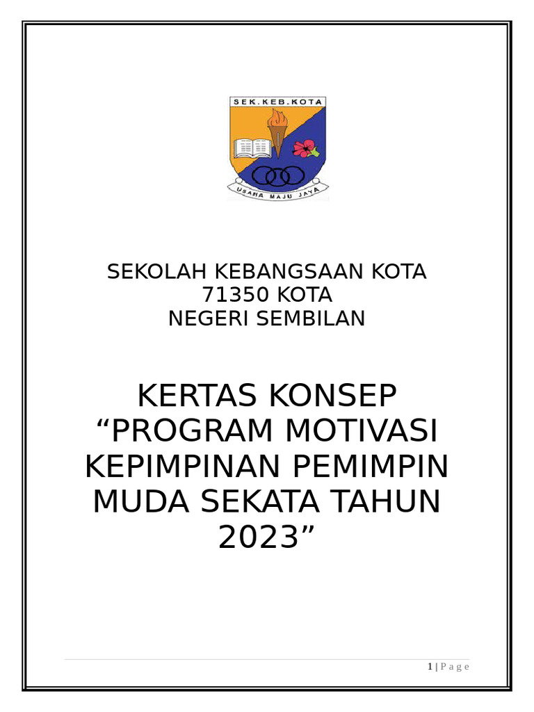 Program Motivasi Pemimpin Muda 2023 | PDF